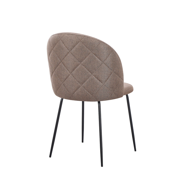 Set Da 4, Sedia Tamara Tess. Tortora Gambe Nere Per Soggiorno, Cucina E Arredo Bar