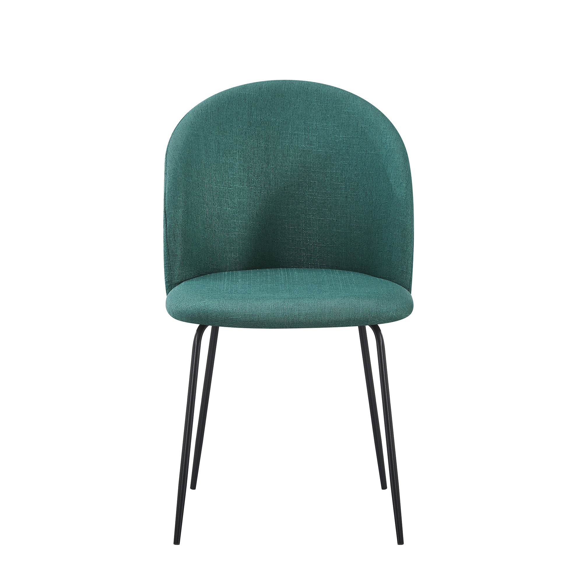 Set Da 4, Sedia Tamara Tess. Verde Inglese Gambe Nere Per Soggiorno, Cucina E Arredo Bar