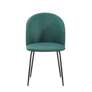 Set Da 4, Sedia Tamara Tess. Verde Inglese Gambe Nere Per Soggiorno, Cucina E Arredo Bar