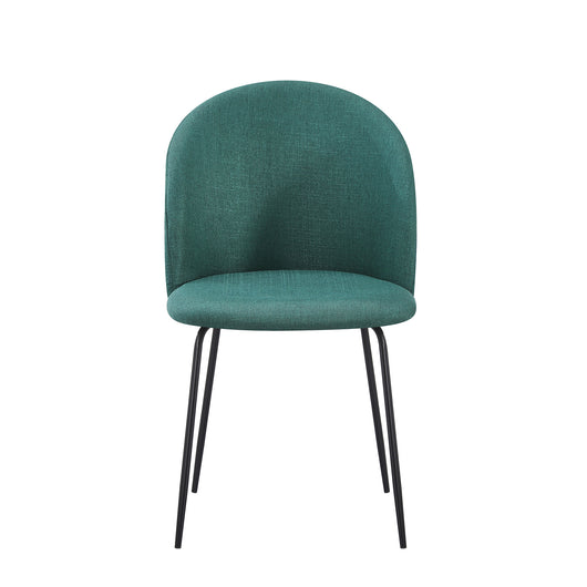 Set Da 4, Sedia Tamara Tess. Verde Inglese Gambe Nere Per Soggiorno, Cucina E Arredo Bar