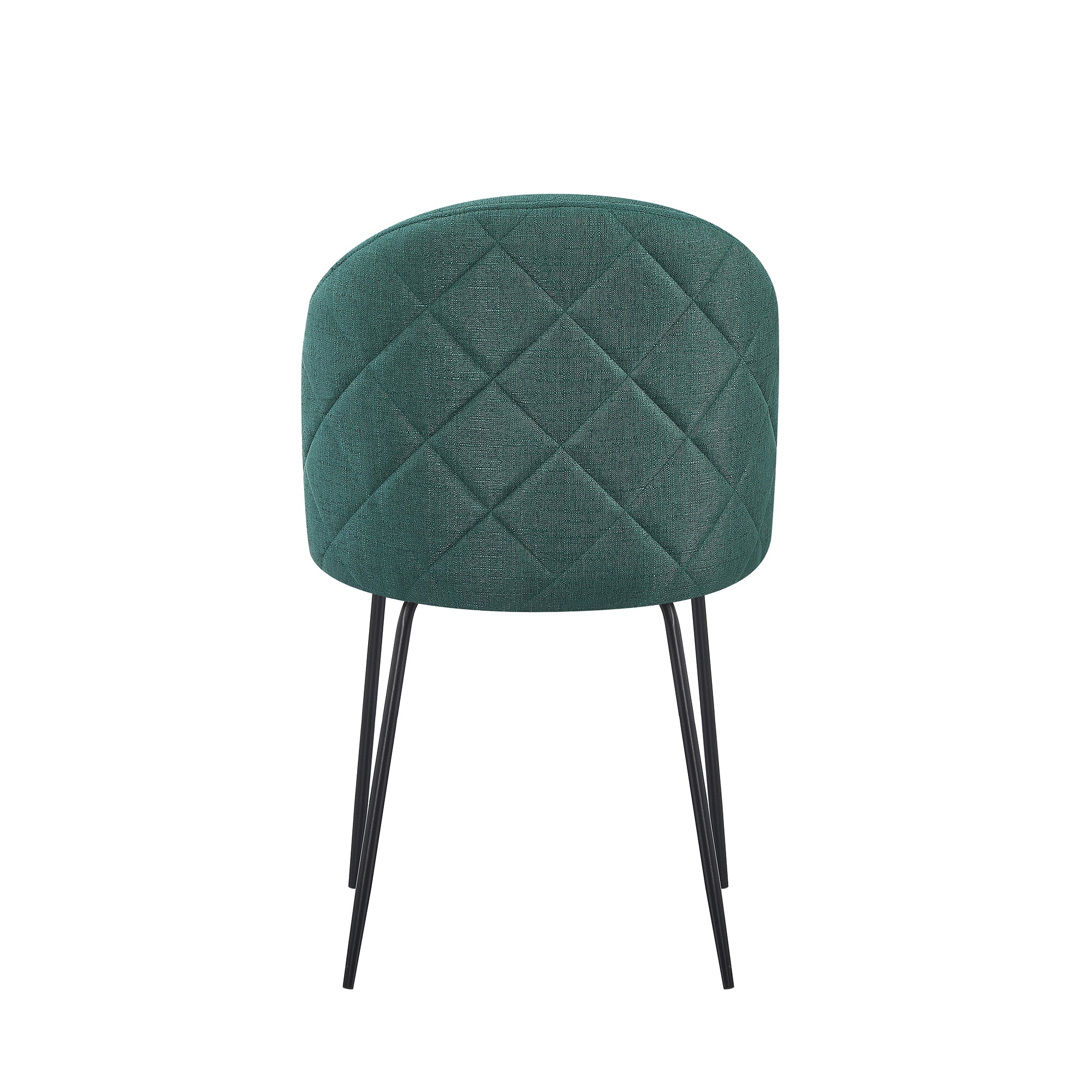 Set Da 4, Sedia Tamara Tess. Verde Inglese Gambe Nere Per Soggiorno, Cucina E Arredo Bar