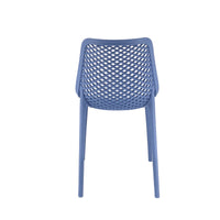 Set Da, 4 Sedia Braga 2 In Polipropilene Blue Per Soggiorno, Cucina E Arredo Bar