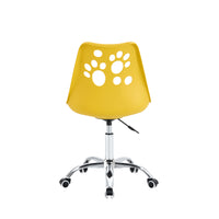 Set Da 4, Sedia Samira In Polipropile Ambrato Con Cuscino Per Soggiorno, Cucina E Arredo Bar