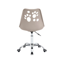 Set Da 4, Sedia Samira In Polipropile Tortora Con Cuscino Per Soggiorno, Cucina E Arredo Bar