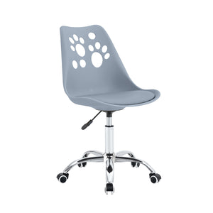 Set Da 4, Sedia Samira In Polipropile Grigio Con Cuscino Per Soggiorno, Cucina E Arredo Bar