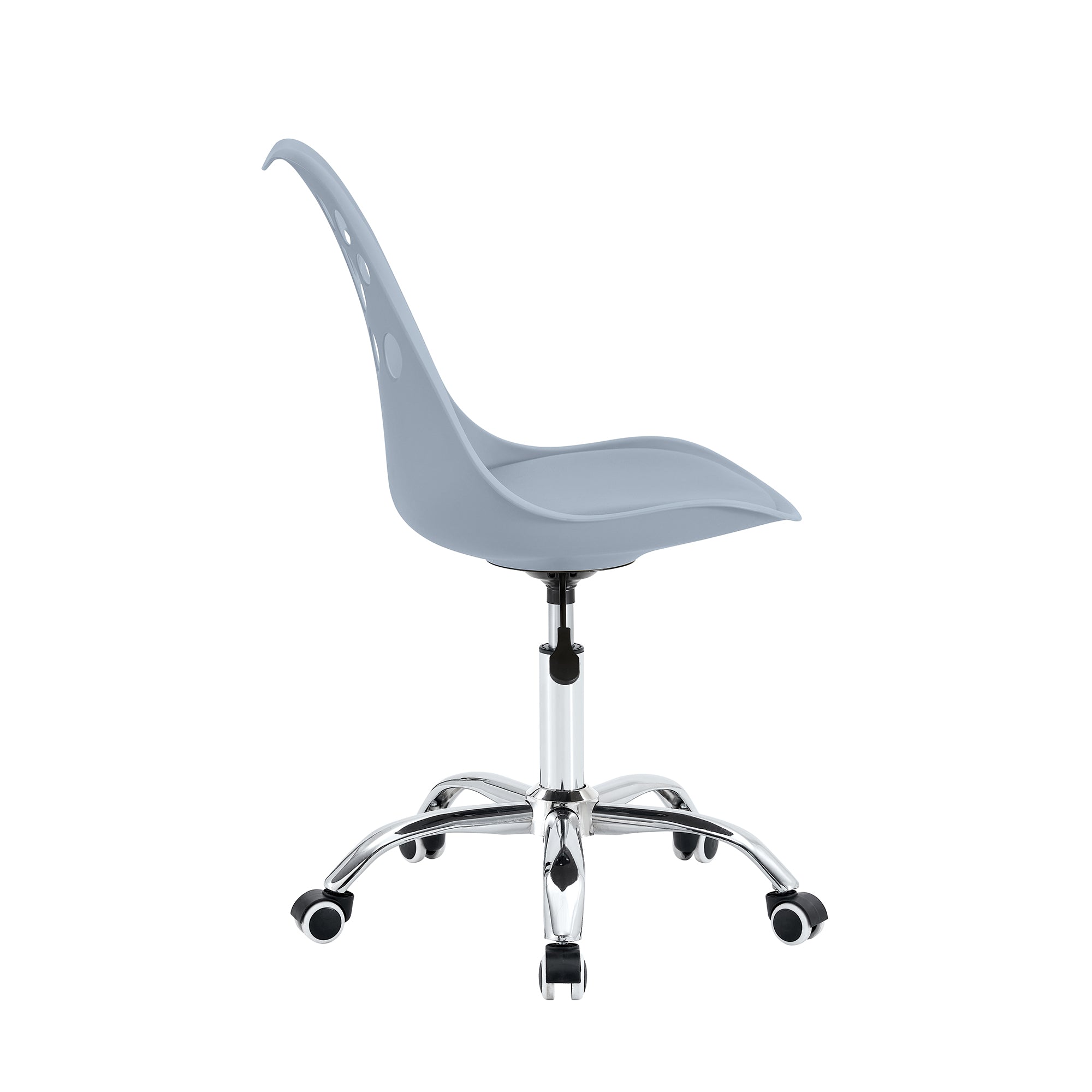 Set Da 4, Sedia Samira In Polipropile Grigio Con Cuscino Per Soggiorno, Cucina E Arredo Bar