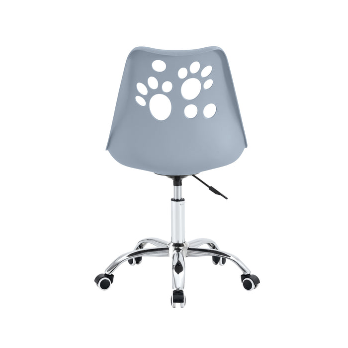 Set Da 4, Sedia Samira In Polipropile Grigio Con Cuscino Per Soggiorno, Cucina E Arredo Bar