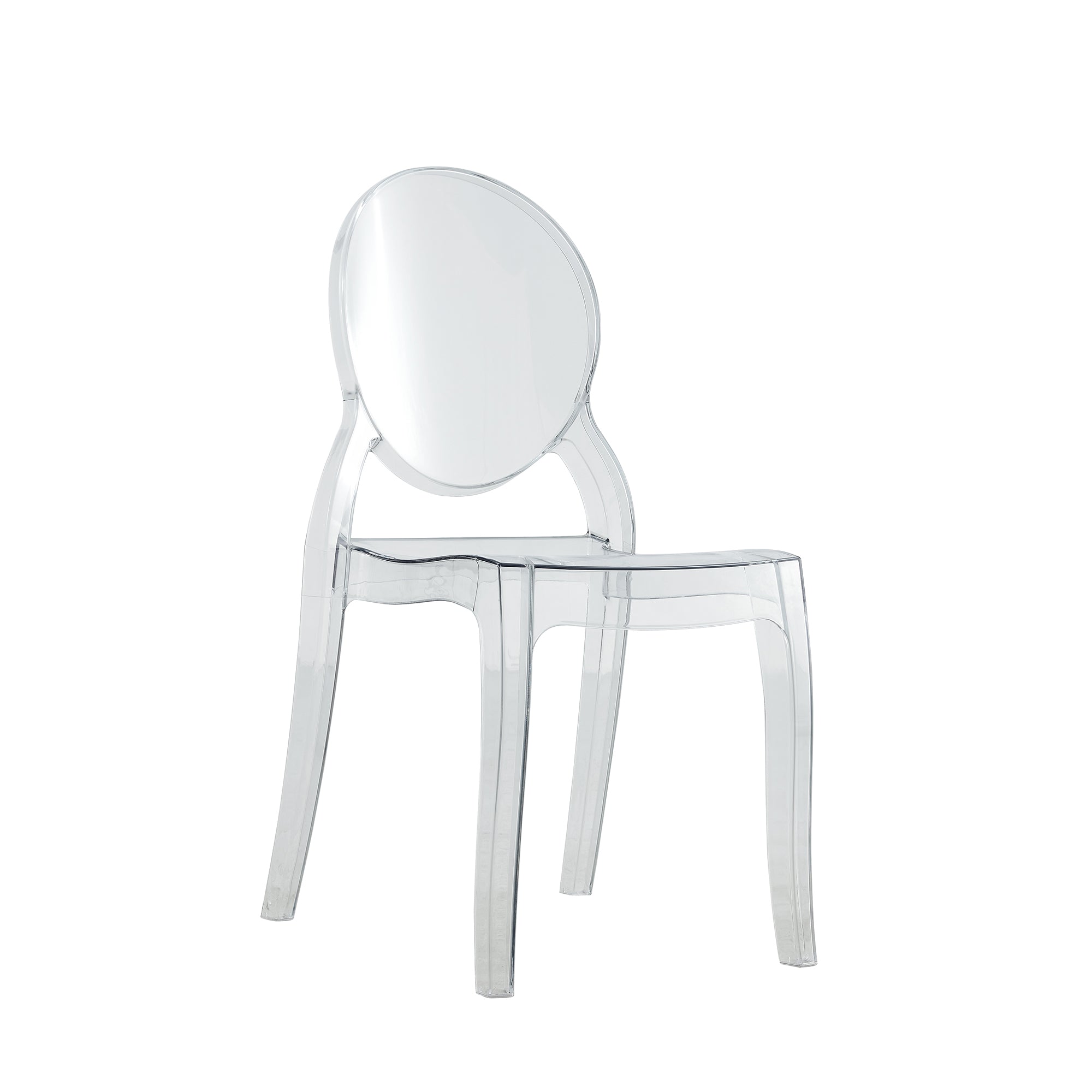 Set Da 4, Sedia Gaeta Metacrilato Trasparente Per Soggiorno, Cucina E Arredo Bar