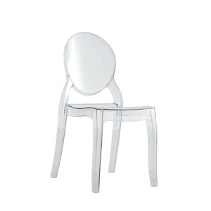 Set Da 4, Sedia Gaeta Metacrilato Trasparente Per Soggiorno, Cucina E Arredo Bar