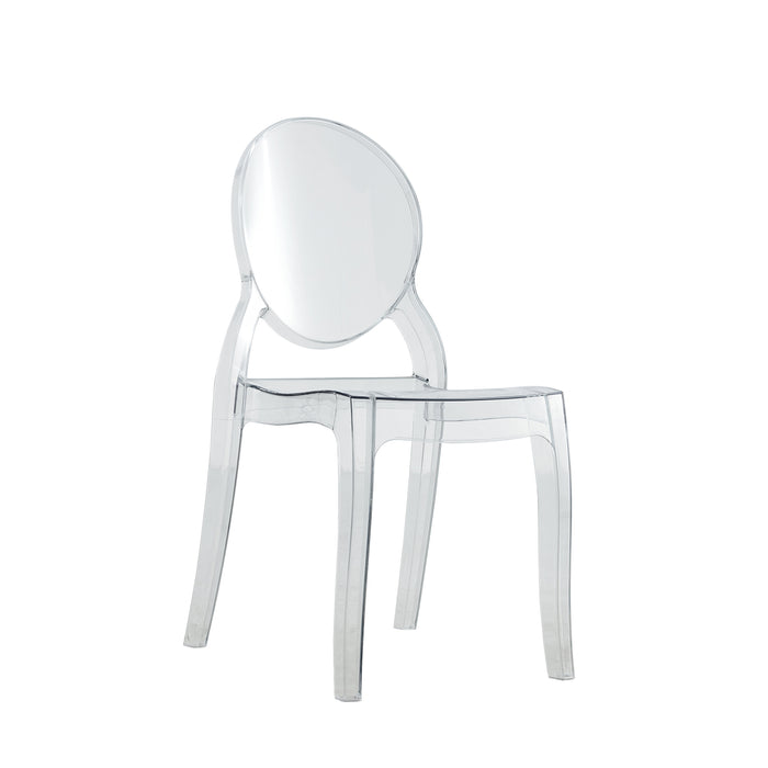 Set Da 4, Sedia Gaeta Metacrilato Trasparente Per Soggiorno, Cucina E Arredo Bar