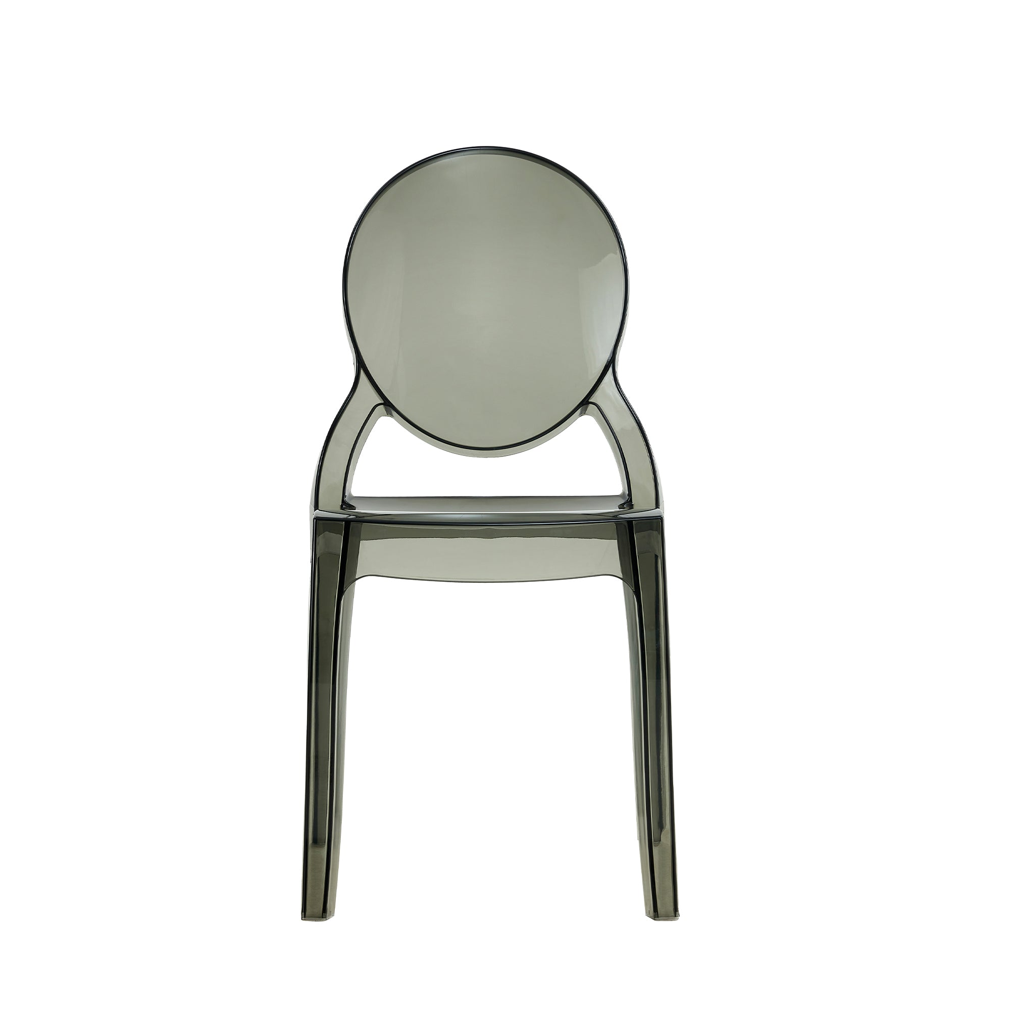 Set Da 4, Sedia Gaeta Metacrilato Fume' Per Soggiorno, Cucina E Arredo Bar