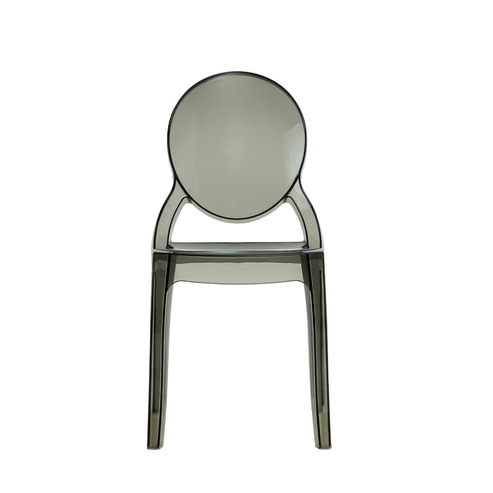 Set Da 4, Sedia Gaeta Metacrilato Fume' Per Soggiorno, Cucina E Arredo Bar