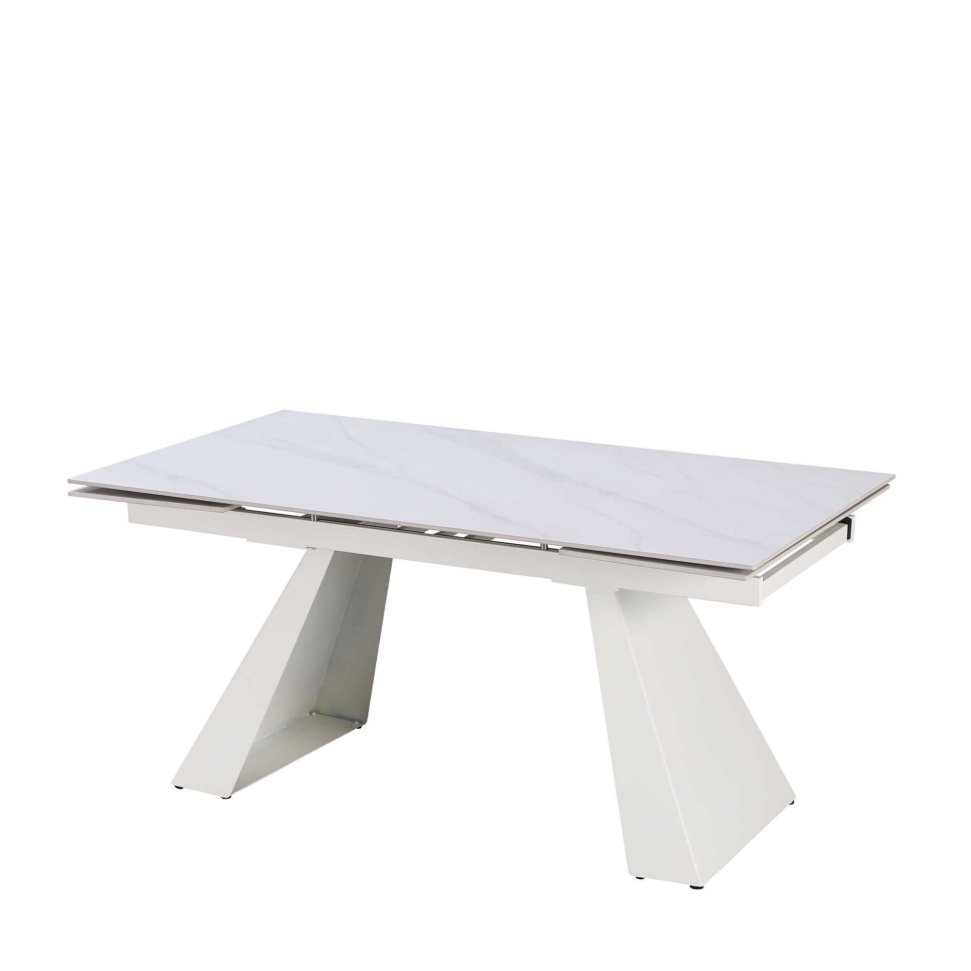 Tavolo Vermont All. Bianco C/Venatur/Gambe Bianche