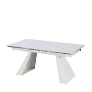 Tavolo Vermont All. Bianco C/Venatur/Gambe Bianche
