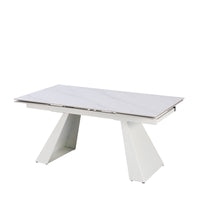 Tavolo Vermont All. Bianco C/Venatur/Gambe Bianche