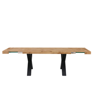 TAVOLO XILON NEW 180/260 ROVERE/GAMBE NERE