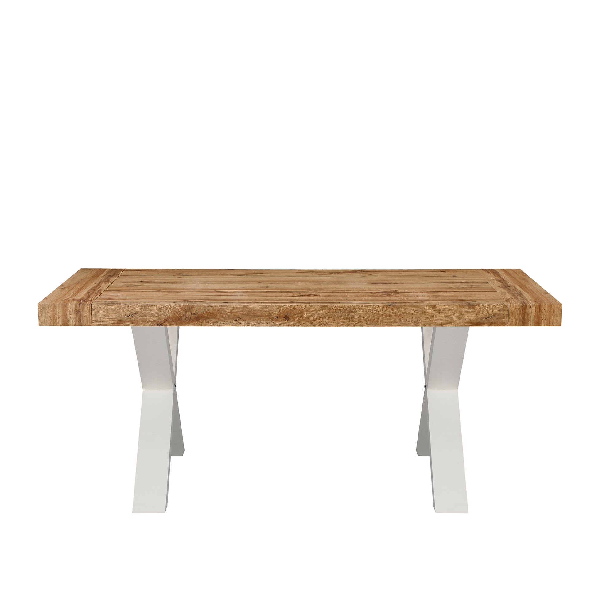 TAVOLO XILON NEW 180/260 ROVERE/GAMBE BIANCHE