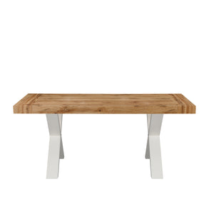 TAVOLO XILON NEW 180/260 ROVERE/GAMBE BIANCHE