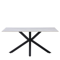 TAVOLO IGOR BIANCO C/VENATURE/GAMBE NERE