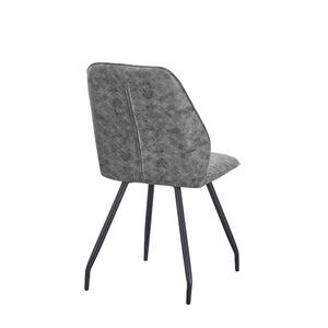 set da 4, SEDIA VITTORIA MOZART CENERE/GAMBE NERE