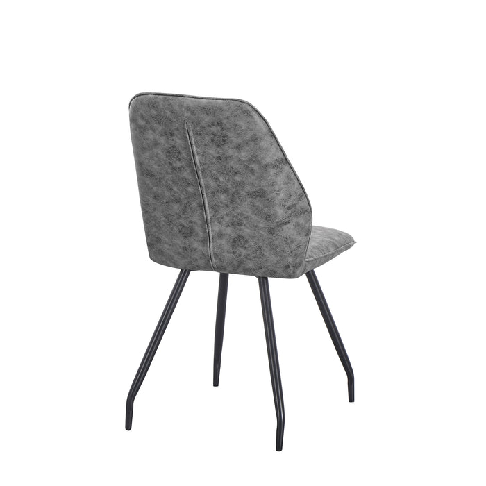 set da 4, SEDIA VITTORIA MOZART CENERE/GAMBE NERE