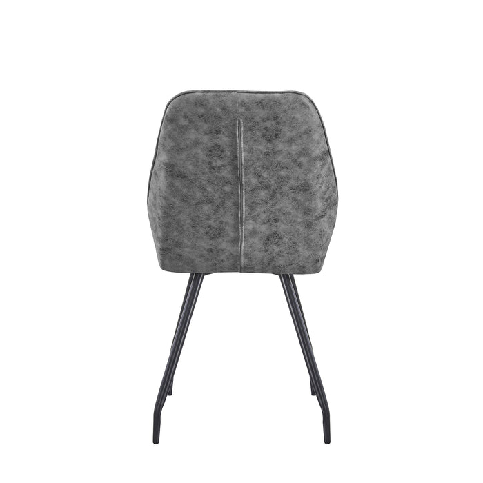 set da 4, SEDIA VITTORIA MOZART CENERE/GAMBE NERE