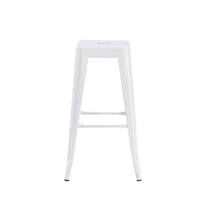 set da 4, SGABELLO INDUSTRIAL METALLO BIANCO