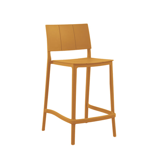 Set Da 2, Sgabello Zante In Polipropilene Ambra