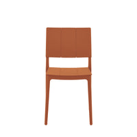 Set Da 4, Sedia Zante In Polipropilene Terracotta