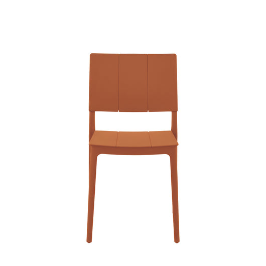 Set Da 4, Sedia Zante In Polipropilene Terracotta