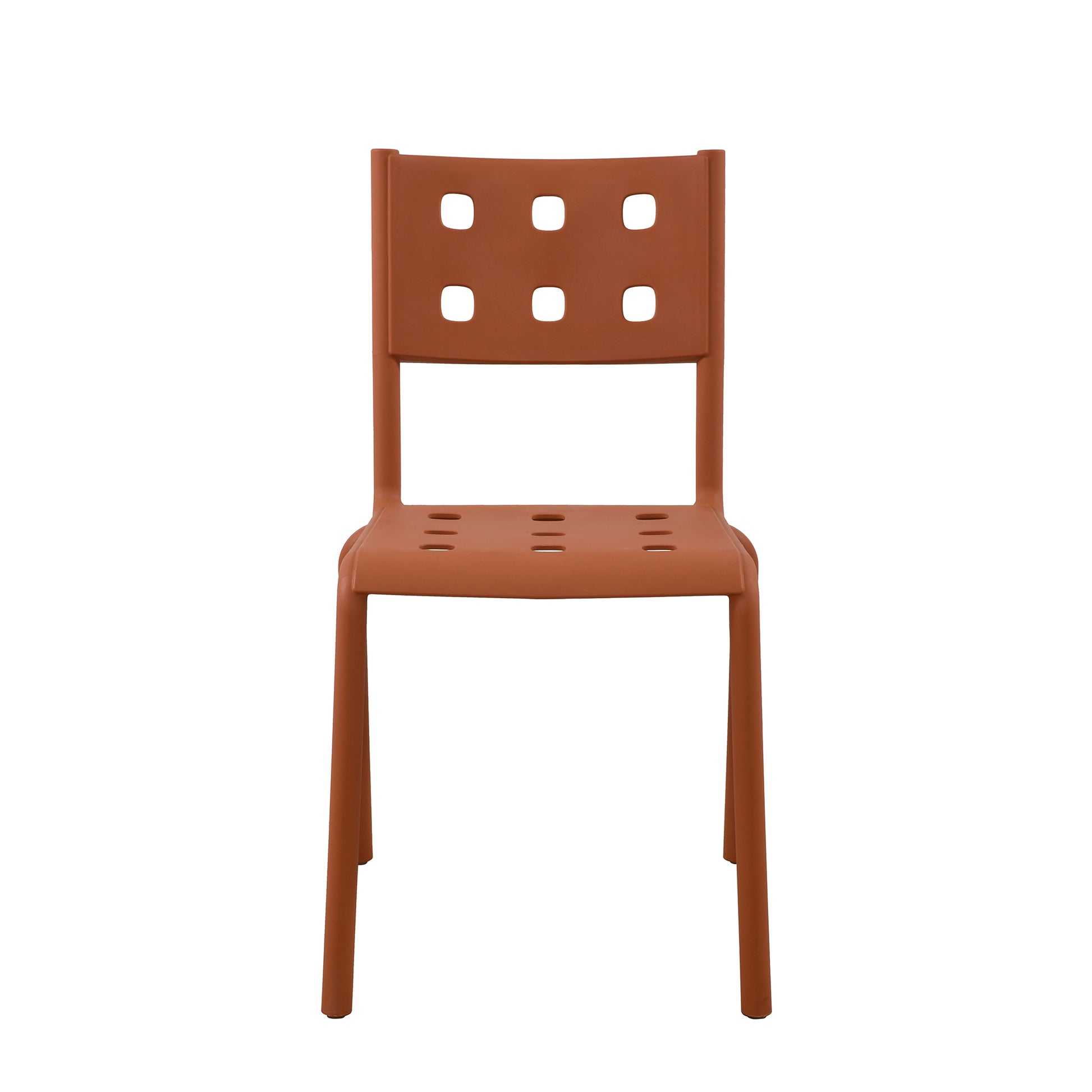 Set Da 4, Sedia Sibari In Polipropilene Terracotta