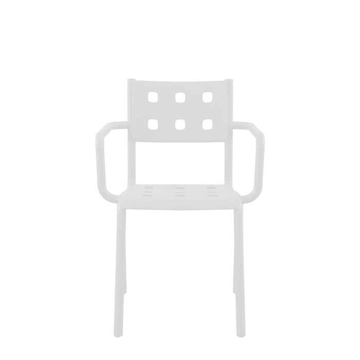 Set Da 4, Poltrona Sibari In Polipropilene Bianca