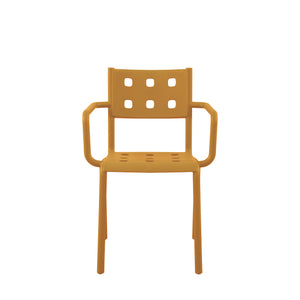 Set Da 4, Poltrona Sibari In Polipropilene Ambra