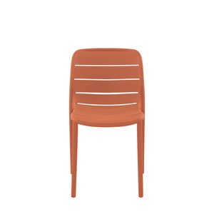 Set Da 4, Sedia Itaca In Polipropilene Terracotta