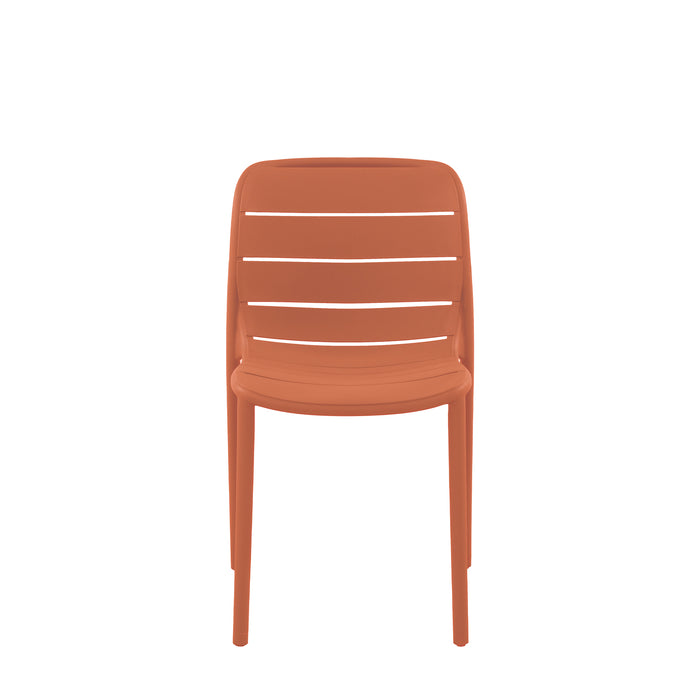 Set Da 4, Sedia Itaca In Polipropilene Terracotta