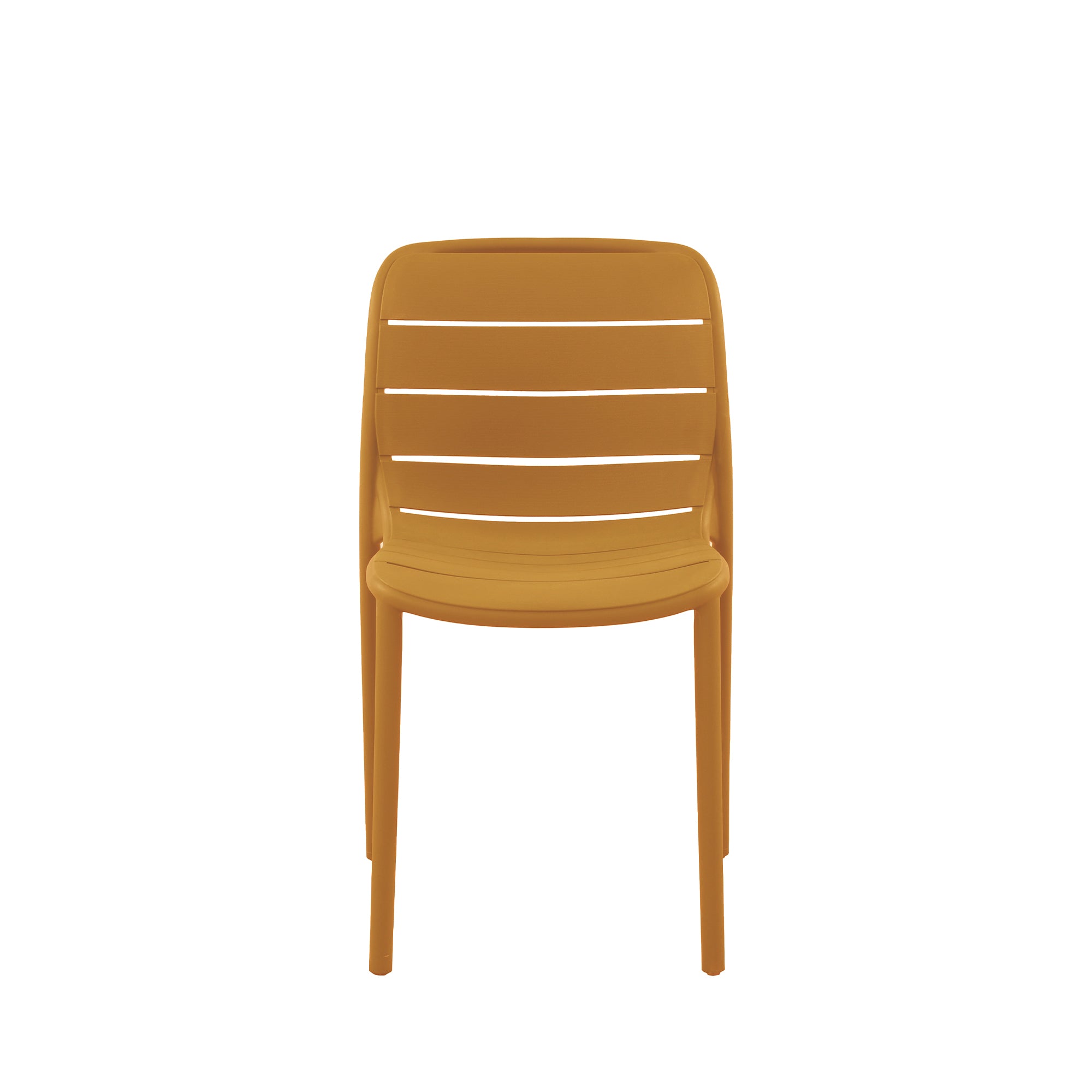 Set Da 4, Sedia Itaca In Polipropilene Ambra