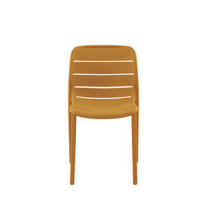 Set Da 4, Sedia Itaca In Polipropilene Ambra