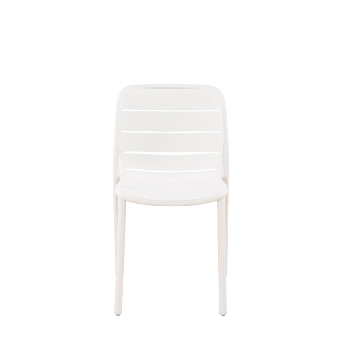 Set Da 4, Sedia Itaca In Polipropilene Bianca