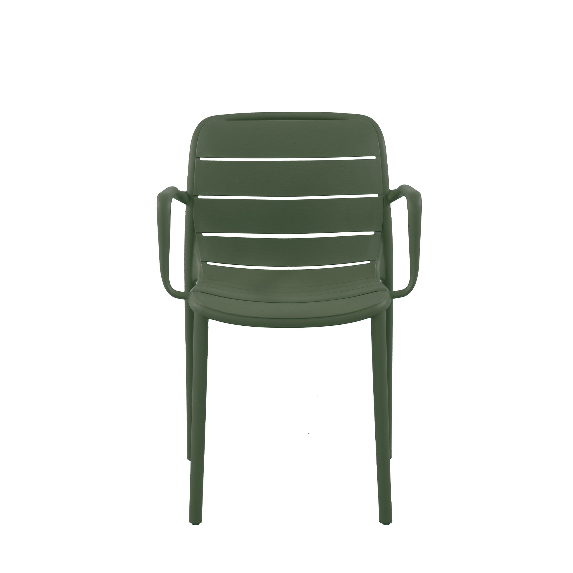 Set Da 4, Poltrona Itaca In Polipropilene Verde Inglese