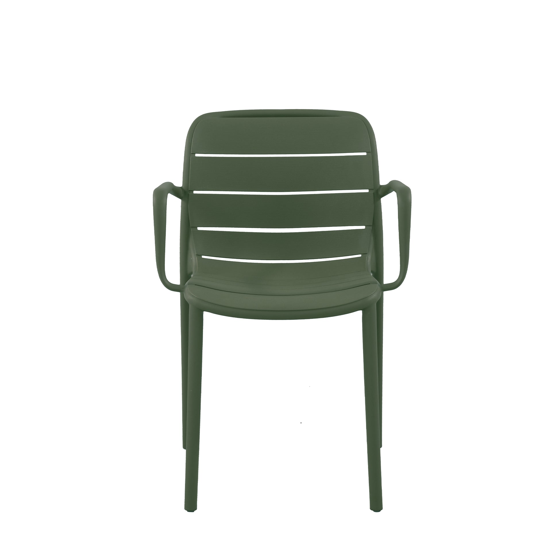 Set Da 4, Poltrona Itaca In Polipropilene Verde Inglese