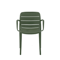 Set Da 4, Poltrona Itaca In Polipropilene Verde Inglese