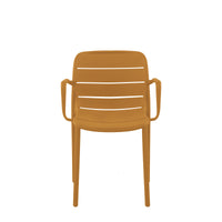 Set Da 4, Poltrona Itaca In Polipropilene Ambra