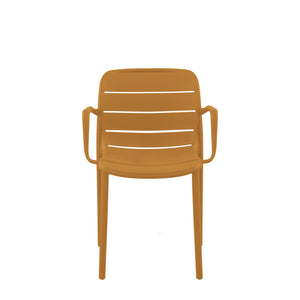 Set Da 4, Poltrona Itaca In Polipropilene Ambra