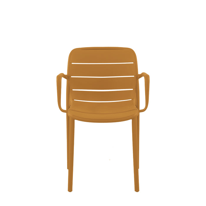 Set Da 4, Poltrona Itaca In Polipropilene Ambra