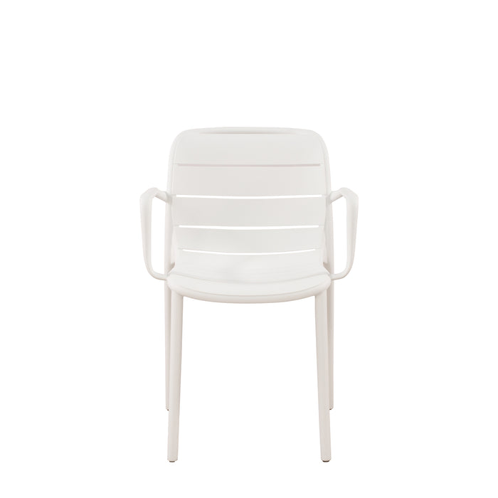 Set Da 4, Poltrona Itaca In Polipropilene Bianca