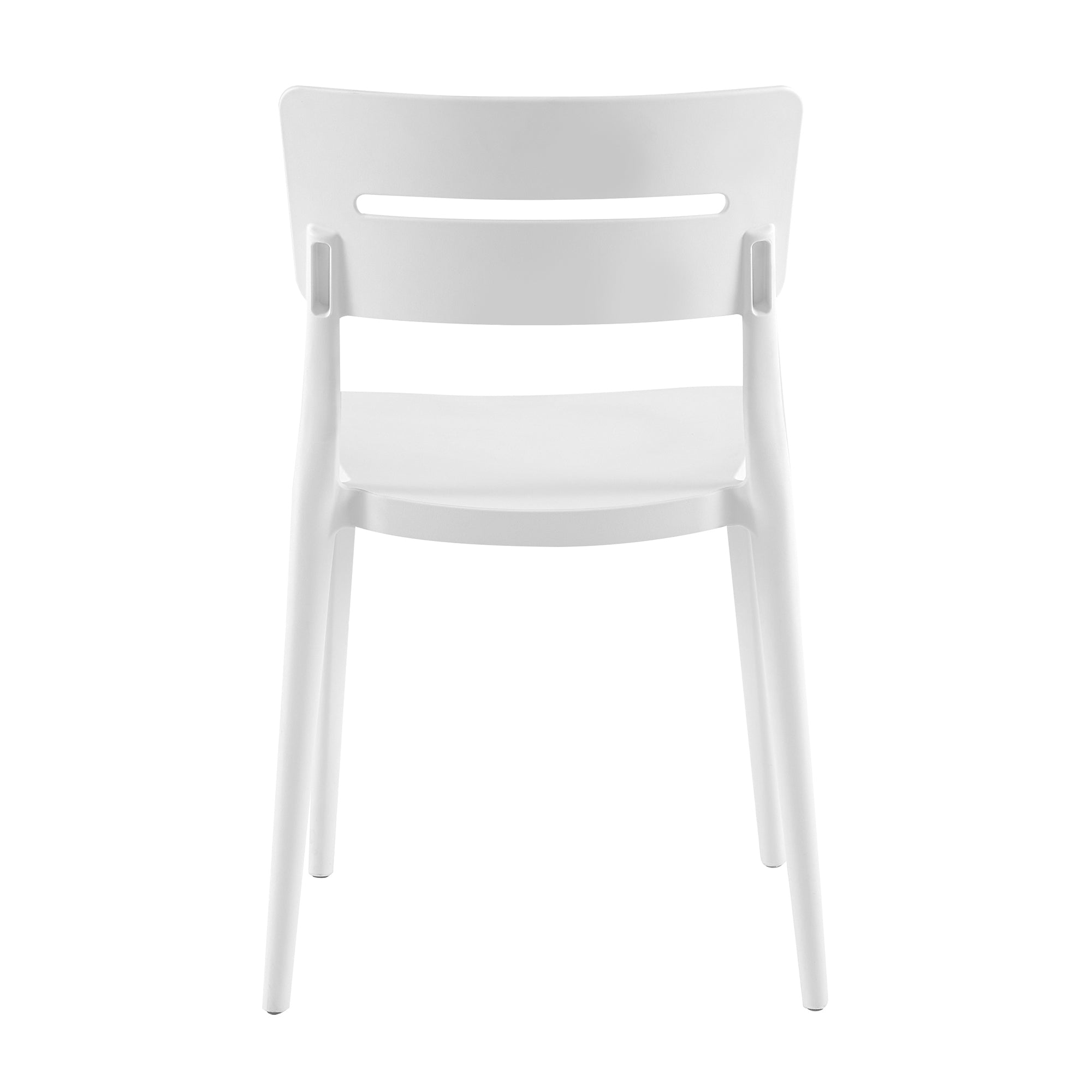 Set Da, 4 Sedia Bella Bianco In Polipropilene Per Soggiorno, Cucina E Arredo Bar