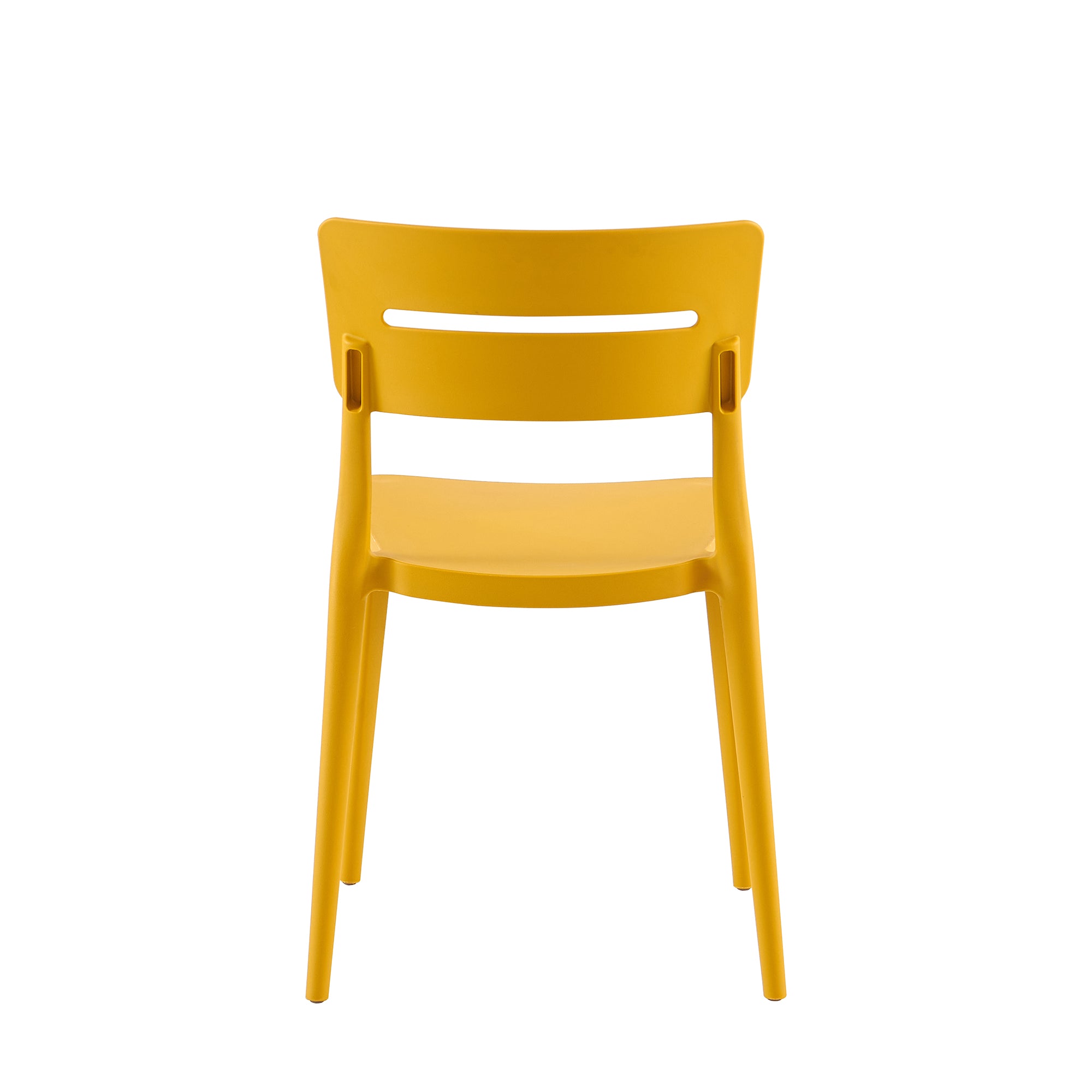 Set Da, 4 Sedia Bella Senape In Polipropilene Per Soggiorno, Cucina E Arredo Bar