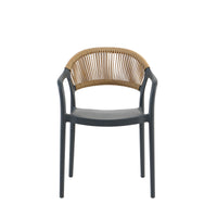 Poltrona Maiorca In Polipropilene Antracite Per Soggiorno, Cucina E Arredo Bar