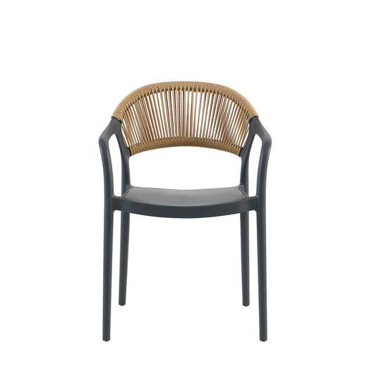 Poltrona Maiorca In Polipropilene Antracite Per Soggiorno, Cucina E Arredo Bar