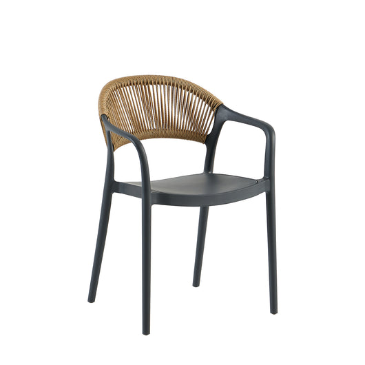 Poltrona Maiorca In Polipropilene Antracite Per Soggiorno, Cucina E Arredo Bar